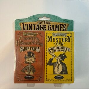 New 2 Pack, Vintage Card Games Mystery Tonic & Cunning Concoction